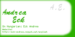andrea eck business card